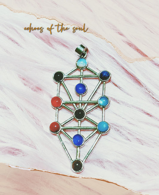 卡巴拉生命之樹水晶吊墜