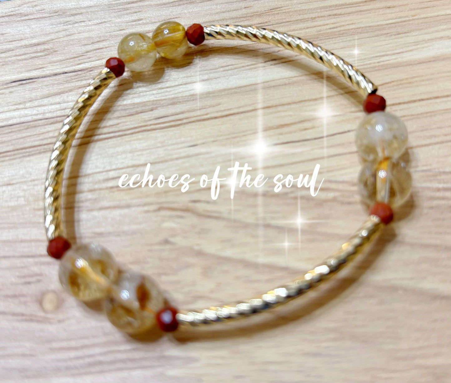 黃水晶碧玉手串