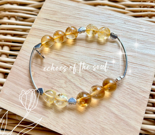 托帕黃水晶手串